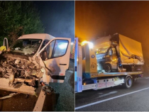 Șofer român, implicat cu duba într-un carambol, în Franța: Patru mașini, mai multe victime. FOTO: colaj capturi estrepublicain.fr