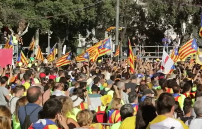Spania. Zeci de mii de catalani au protestat pentru independenţă: „Să revenim pentru a câştiga!”