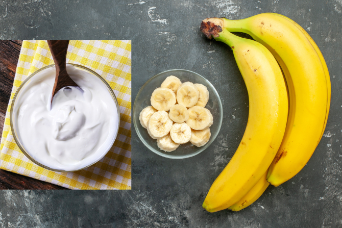 Vezi ce se întâmplă dacă amesteci jumătate de banană cu două linguri de iaurt. Un truc magic pe care trebuie să-l cunoști!