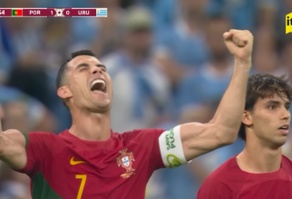 Scandal după meciul dintre Portugalia și Uruguay: Cristiano Ronaldo, aspru criticat de fani pentru că a sărbătorit un gol pe care "nici nu l-a atins” / Foto: Captură video youtube