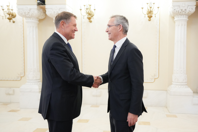 Secretarul general al NATO, Jens Stoltenberg, primit la Palatul Cotroceni