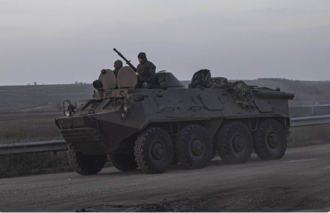 TAB românesc suprins pe frontul din Ucraina