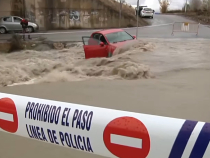 Furtuna Efrain a făcut prăpăd în Spania: inundații, stații de metro închise, șoferi blocați pe autostrăzi, oameni evacuați