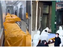 „Mega-tsunami-ul” Covid se instalează în China. Imagini teribile cu șiruri lungi de cadavre duse în crematorii - VIDEO