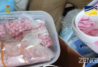 Un drog nou din Columbia a ajuns în Europa. Opt kilograme de cocaină roz au fost confiscate din Spania / Foto: Captură video youtube