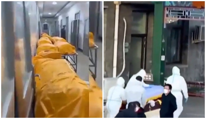„Mega-tsunami-ul” Covid se instalează în China. Imagini teribile cu șiruri lungi de cadavre duse în crematorii - VIDEO