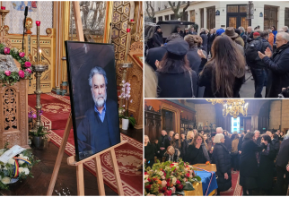 Slujba de înmormântare a lui George Banu s-a desfășurat la Catedrala Română din Paris (Sursa: Preot Răsvan Ionescu)