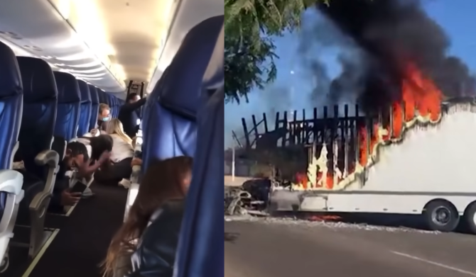 Un avion mexican a fost prins în mijlocul unui schimb de focuri între carteluri: „Ne-am aruncat la podea” / Foto: Captură video youtube