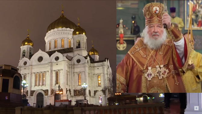 Patriarhul rus face apel la un armistițiu ortodox de Crăciun în Ucraina / Foto: Captură video youtube
