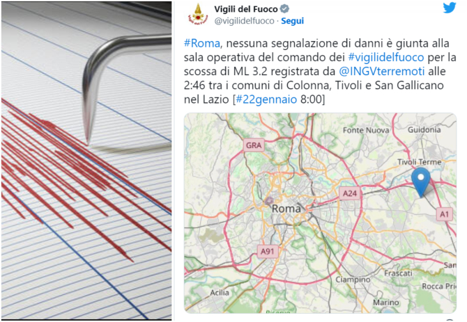 Patru cutremure au zguduit azi-noapte Italia
