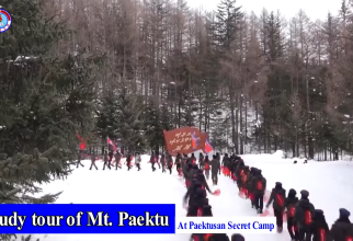 Elevii din Coreea de Nord au degerat după un marș "patriotic" pe munte la temperaturi foarte scăzute / Foto: Captură video youtube