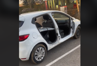 Un român din Franța și-a găsit mașina fără uși, în parcare. VIDEO / Foto: Tiktok