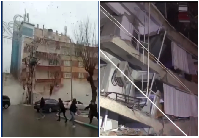 Mii de clădiri au picat în urma seriei de cutremure din Turcia