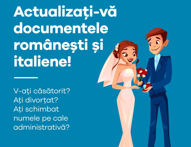 Românii care s-au căsătorit sau au divorțat în Italia trebuie să schimbe actele românești