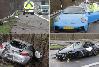 Accident teribil pe autostrada A3 din Germania Trei Porsche implicate și patru morți
