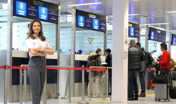Traficul de pasageri pe aeroporturile din România, în creștere cu peste 65% în prima parte a anului. Sursa foto: Politia de frontiera