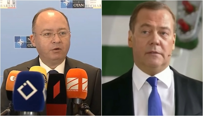 Aurescu, replică pentru Medvedev, după ce liderul rus a spus că România „visează” să ia „bucăți” din Ucraina: „Atât de jalnic și de greșit”