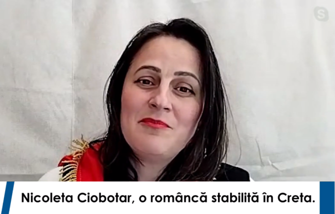 Nicoleta Ciobotar, o româncă stabilită în Creta, a povestit despre viața în cea mai mare insulă grecească (Foto: Youtube)