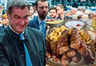 Marku Soder, premierul Bavariei, își îndeamnă fanii să mânânce mici cu muștar