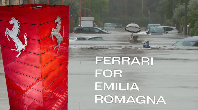 Ferrari donează 1 milion de euro pentru fondul de ajutorare a inundațiilor din Emilia Romagna