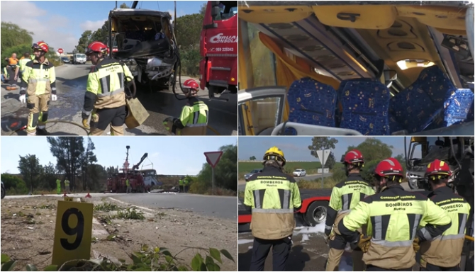 „Vii să lucrezi în străinătate și îți găsești moartea”. Autobuz cu 40 de muncitori sezonieri, accident cumplit în Spania: Pentru o femeie a fost ultima călătorie. FOTO: captură video elpais.com