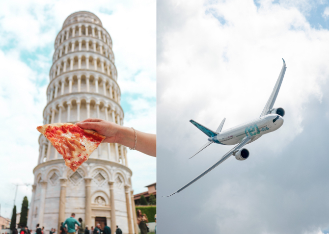 O femeie a zburat în Italia pentru o excursie de o zi, unde s-a răsfățat cu pizza și vin, cu mai puțini bani decât o noapte de distracții în Dublin / Foto: Unsplash
