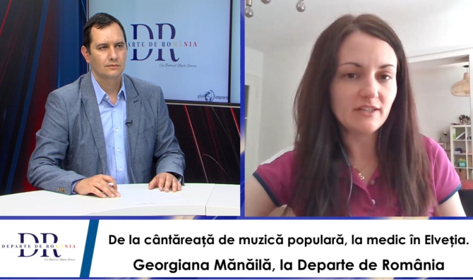 Georgiana Mănăilă, medic în Elveția, invitată la emisiunea Departe de România