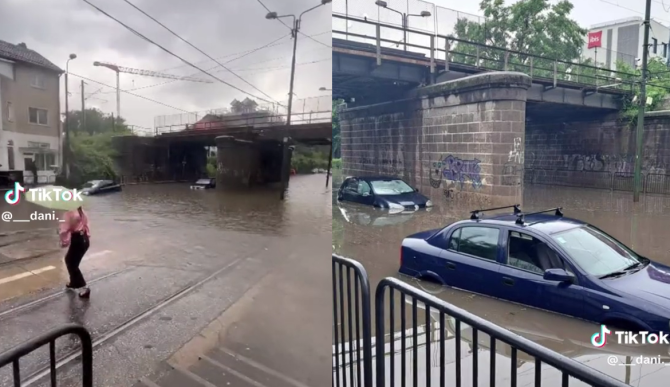 Prăpăd în țară după ploile torențiale. Imagini uluitoare: „Timișoara poate fi confundată cu Veneția” - VIDEO / Foto: Tiktok