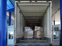 Camion, pe Bulgaria-Germania, care transporta colete nu a fost lăsat să intre în țară. Bunuri de 1,5 milioane de lei, confiscate 
