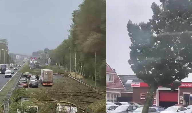 Olanda, lovită de o furtună violentă. Îndemnul autorităților - Stați acasă!