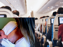 Scandal într-un avion: o mamă alăptează bebelușul ca să nu mai plângă, dar i se spune că gestul ei este nepotrivit. „Pasagerii se simt incomod" / Foto: Unsplash