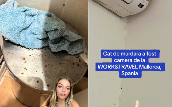 Româncă, plecată cu Work & Travel în Spania, dezvăluie condițiile proaste în care trebuia să locuiască - VIDEO / Foto: Tiktok