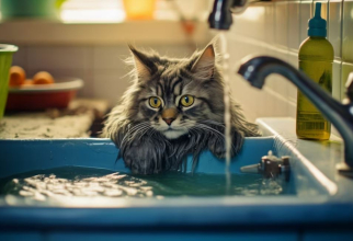 De ce pisicile ating apa cu lăbuțele înainte de a bea, patru motive. Sursa foto: freepik.com 