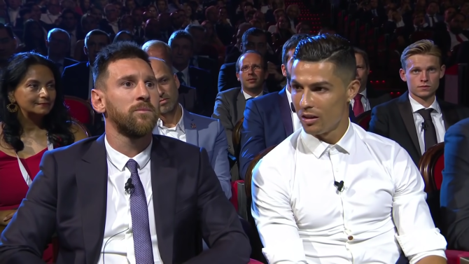 Cristiano Ronaldo declară că "rivalitatea s-a terminat" între el și Lionel Messi. „Am împărțit scena timp de 15 ani și ne respectăm” / Foto: Captură video youtube
