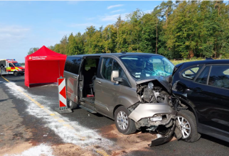 Microbuzul implicat în accident se îndrepta spre România