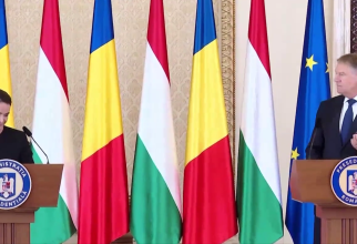 Klaus Iohannis, primit cu căldură la Budapesta de președinta Ungariei / Foto: Captură video youtube