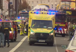 Atac prin înjunghiere în Dublin, cinci persoane, printre care trei copii, au ajuns la spital. Foto - captura video