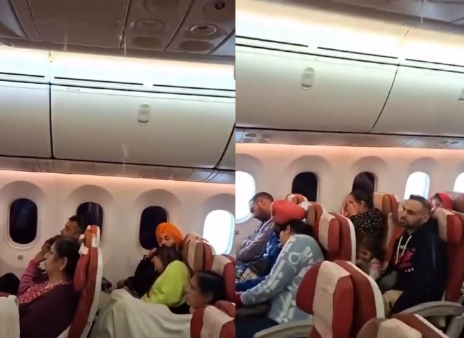 Incident înfricoșător într-un avion cu pasageri, din tavan a început să curgă brusc apă 