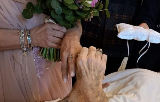 Serafino și Emanuela s-au căsătorit într-un hospice pentru pacienții aflați în stadiu terminal 