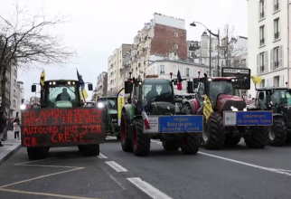 Fermierii francezi protestează (Sursa: captură Youtube)