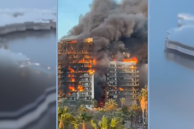 Cât costa un apartament în complexul de lux care a ars în Valencia (Foto: captură Youtube)