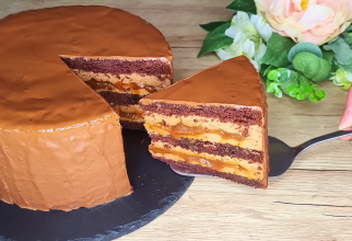  Prăjitura „Extaz de Ciocolată cu Caramel” - cel mai dorit desert  / Foto: Captura Youtube