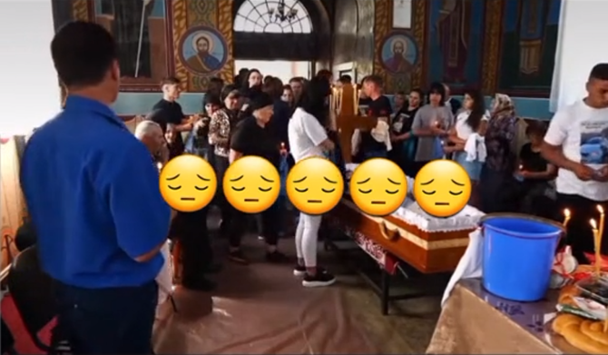 Gest emoționant făcut în biserică de iubita lui Mădălin Paul Păduran. Fata a fost judecată de oameni pe internet / Foto: TikTok