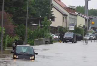 Inundații masive în Saarbruken, Germania (Foto: captură Youtube)