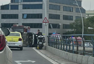 Accident devastator pe Podul Basarab din București: Șapte victime în urma impactului puternic / Foto: Captura Youtube